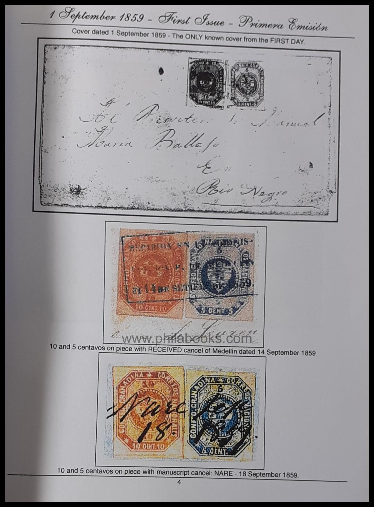 Bortfeldt, D., Colombia 150 Anos del Primer Sello Postal 1869-2009 ...