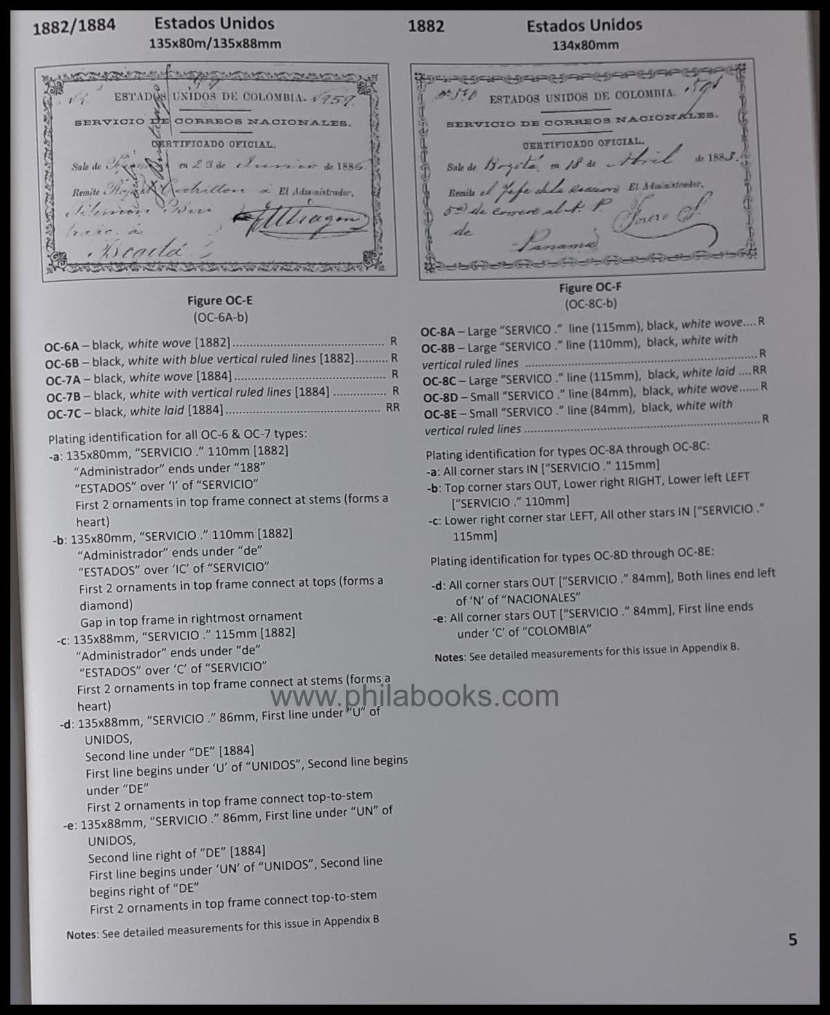 Phelps, S., Catalog of the Official Certificates/ Cubiertas of Col ...