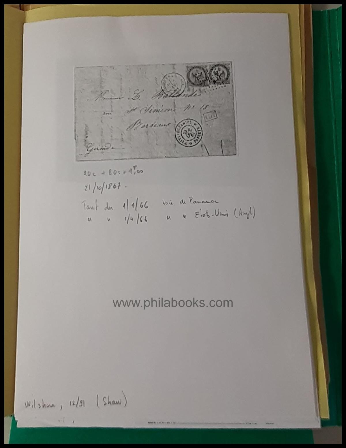 Tahiti, Archivunterlagen Eugen Langlais, dabei zahlreiche Kopien f ...