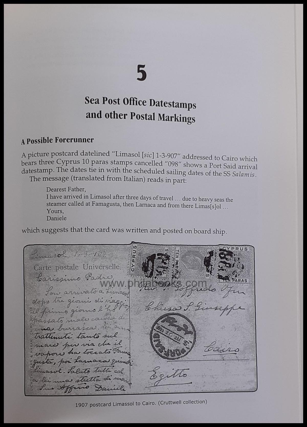 Madella, A.T., The Cyprus Sea Post Office, 1906-1932, published by ...