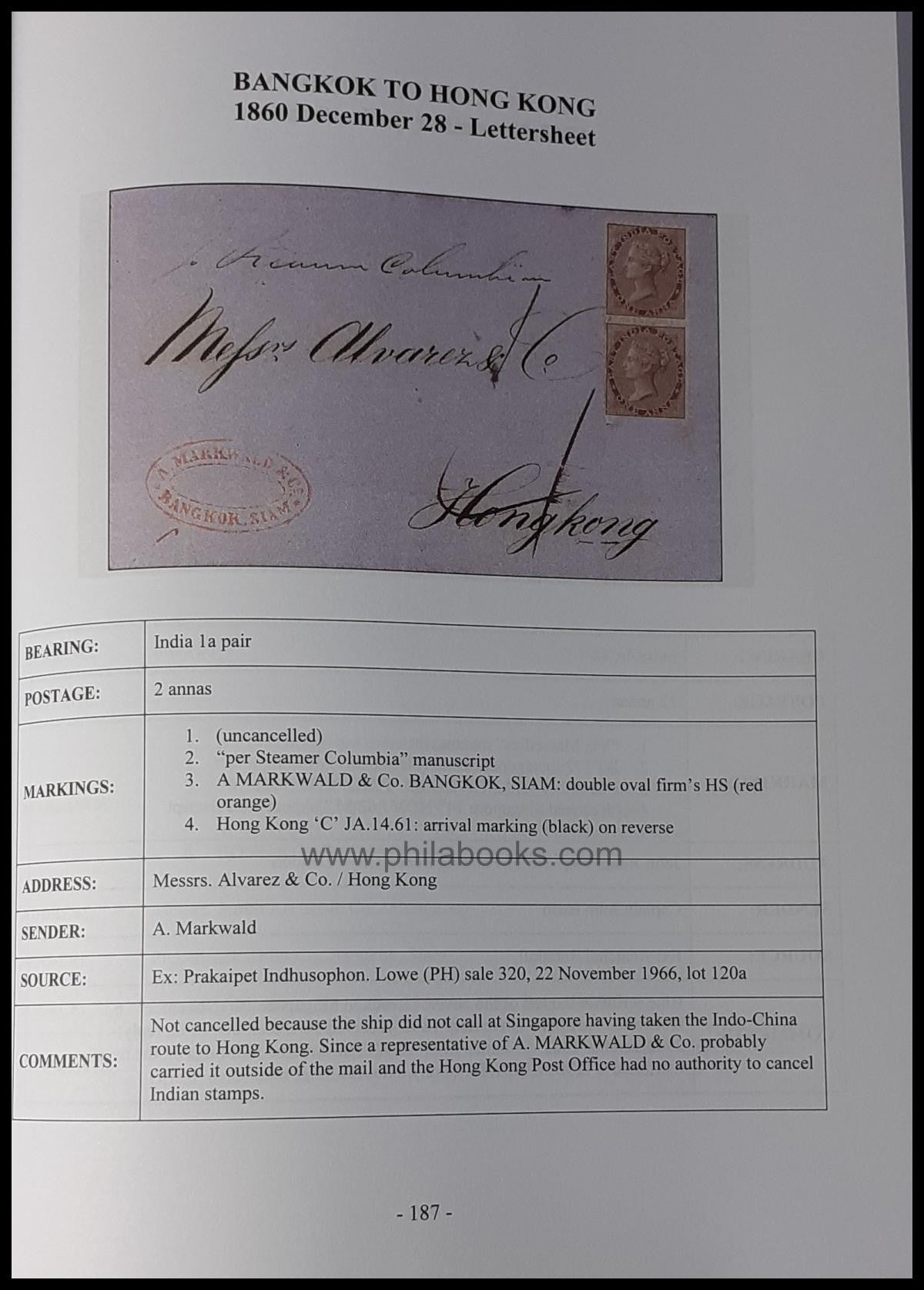 Houde, Michel R.: British Consulate Post Office at Bangkok 1855 to ...