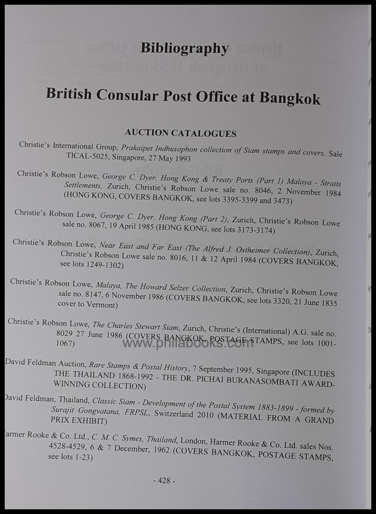 Houde, Michel R.: British Consulate Post Office at Bangkok 1855 to ...