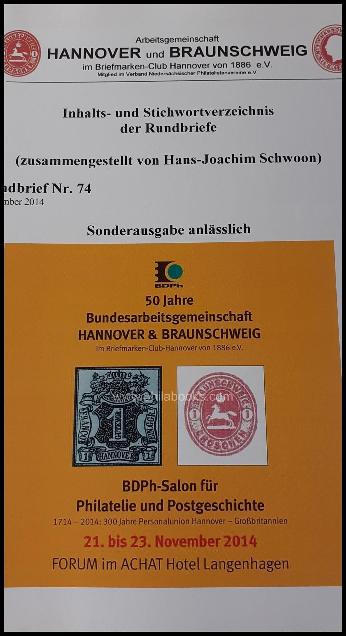 Arge Hannover, hier die Rundbriefe Nr 44-82 aus Dezember 1996 bis ...