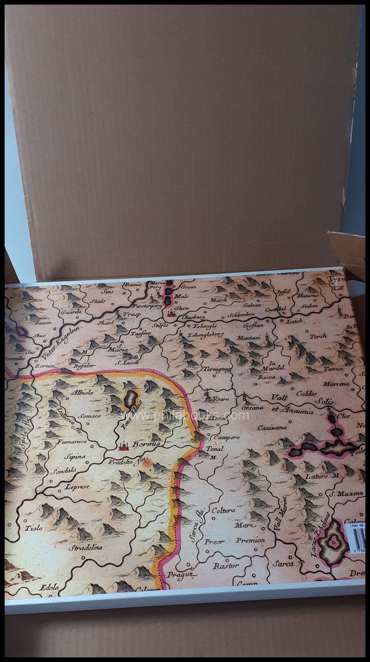 Tomasi, G., Trentino and South Tyrolean landscape on old map...