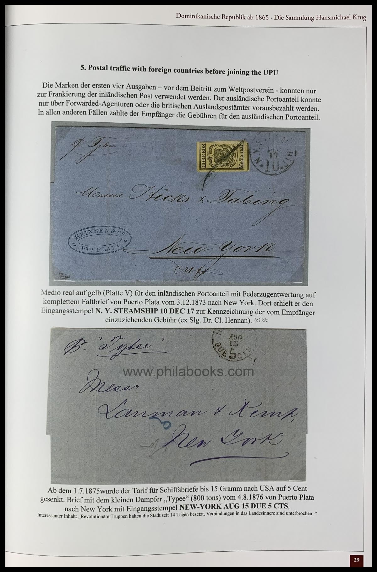 Dominikanische Republik, Die Sammlung Hansmichael Krug, 2021, Priv ...