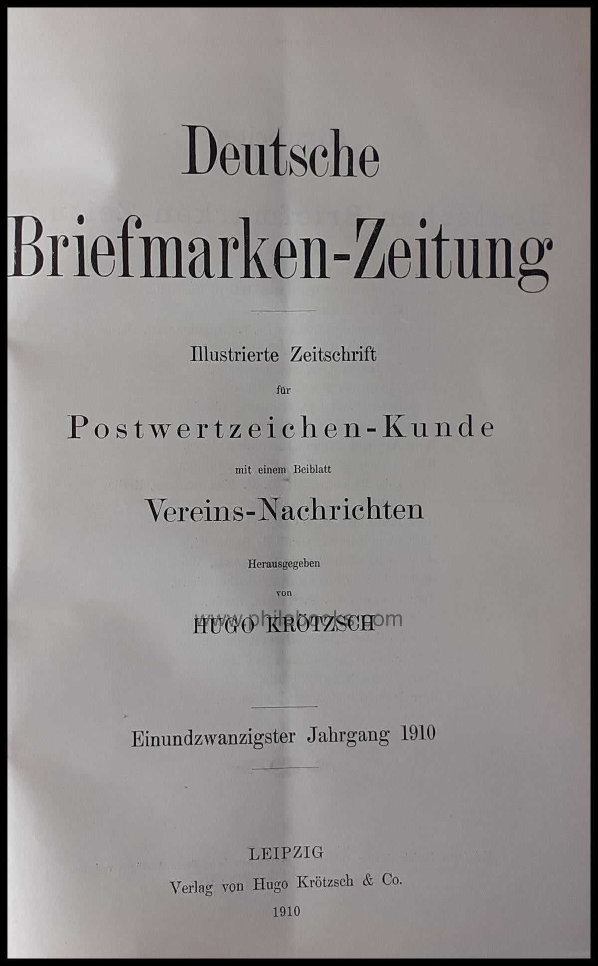 Deutsche Briefmarken-Zeitung, Illustrierte Zeitschrift für Postwer ...