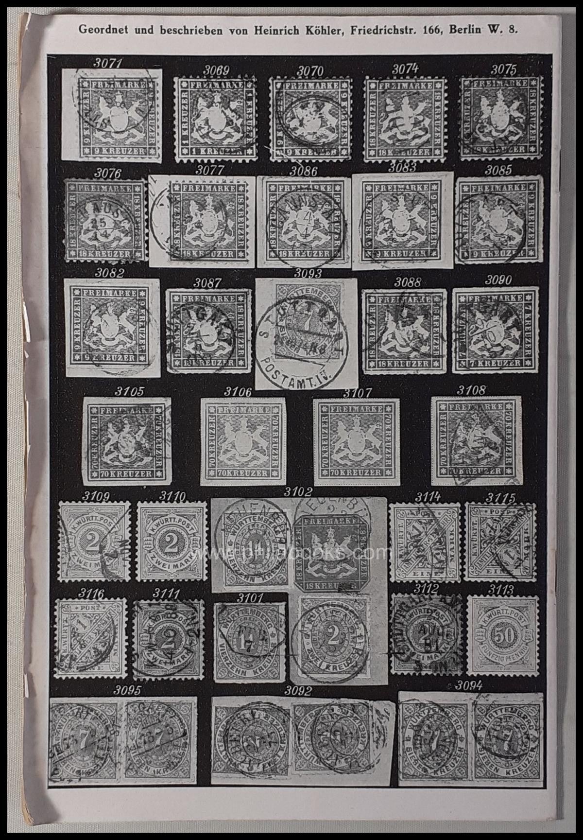 Heinrich Köhler, Auction 025, 1921-11