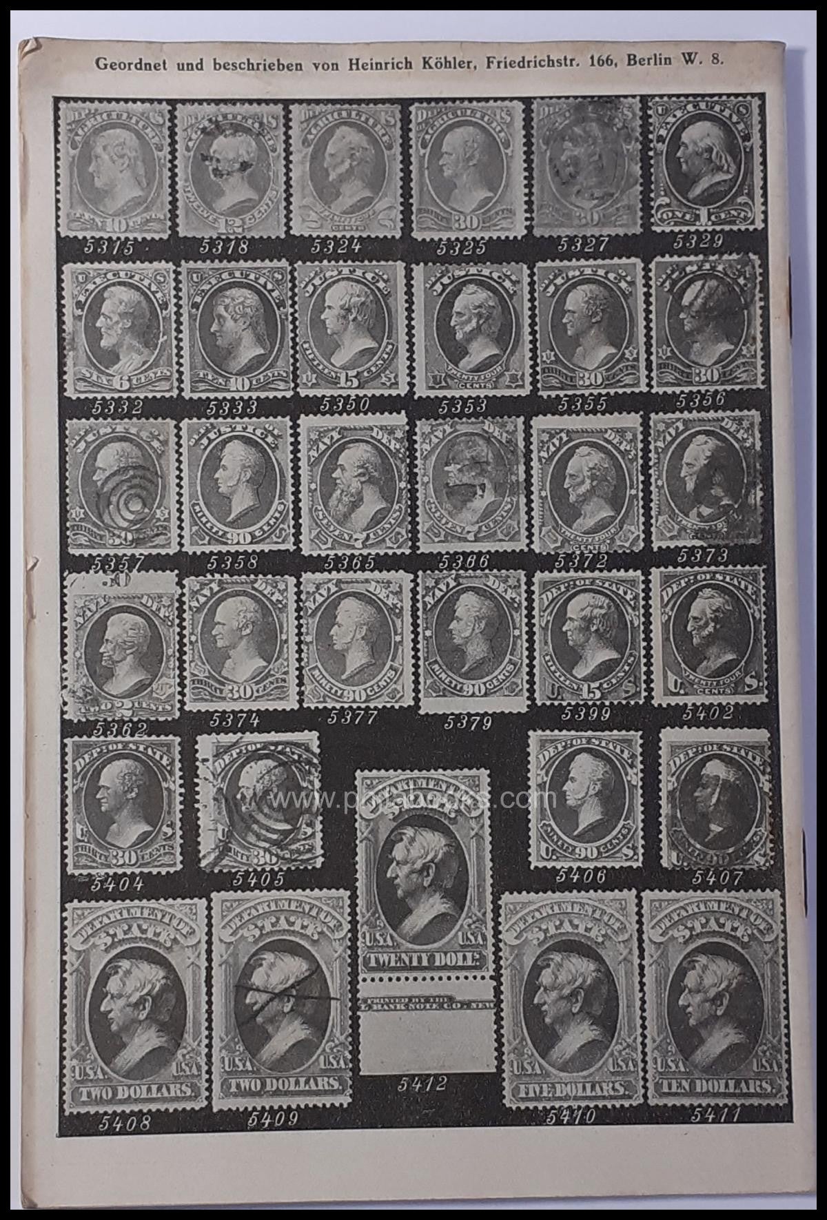 Heinrich Köhler, Auction 027, 1922-03