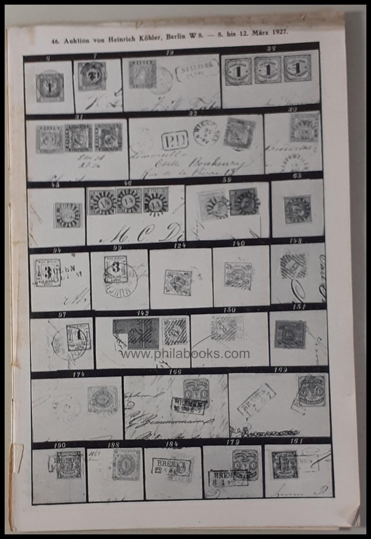 Heinrich Köhler, Auction 046, 1927-03