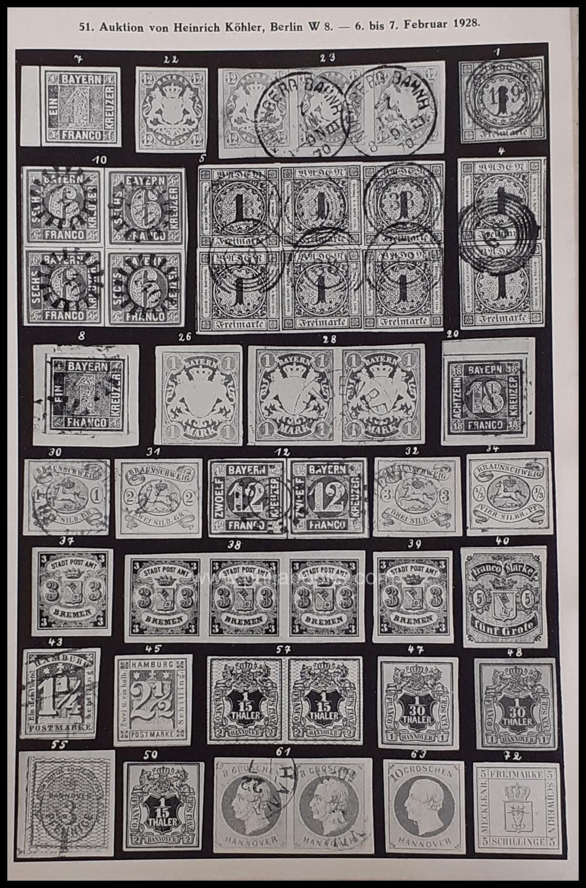 Heinrich Köhler, Auction 051, 1928-02