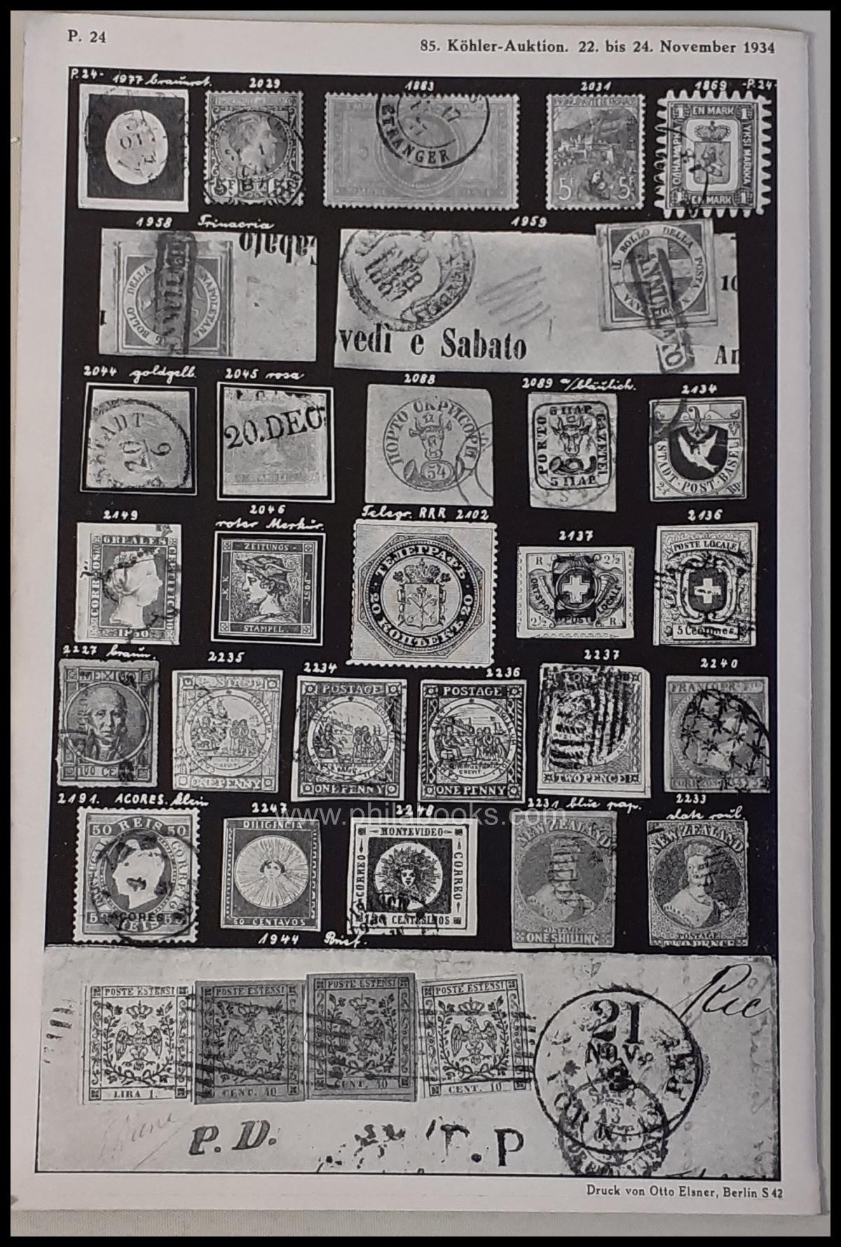 HeinrichKöhler, Auktion 085, 1934-11