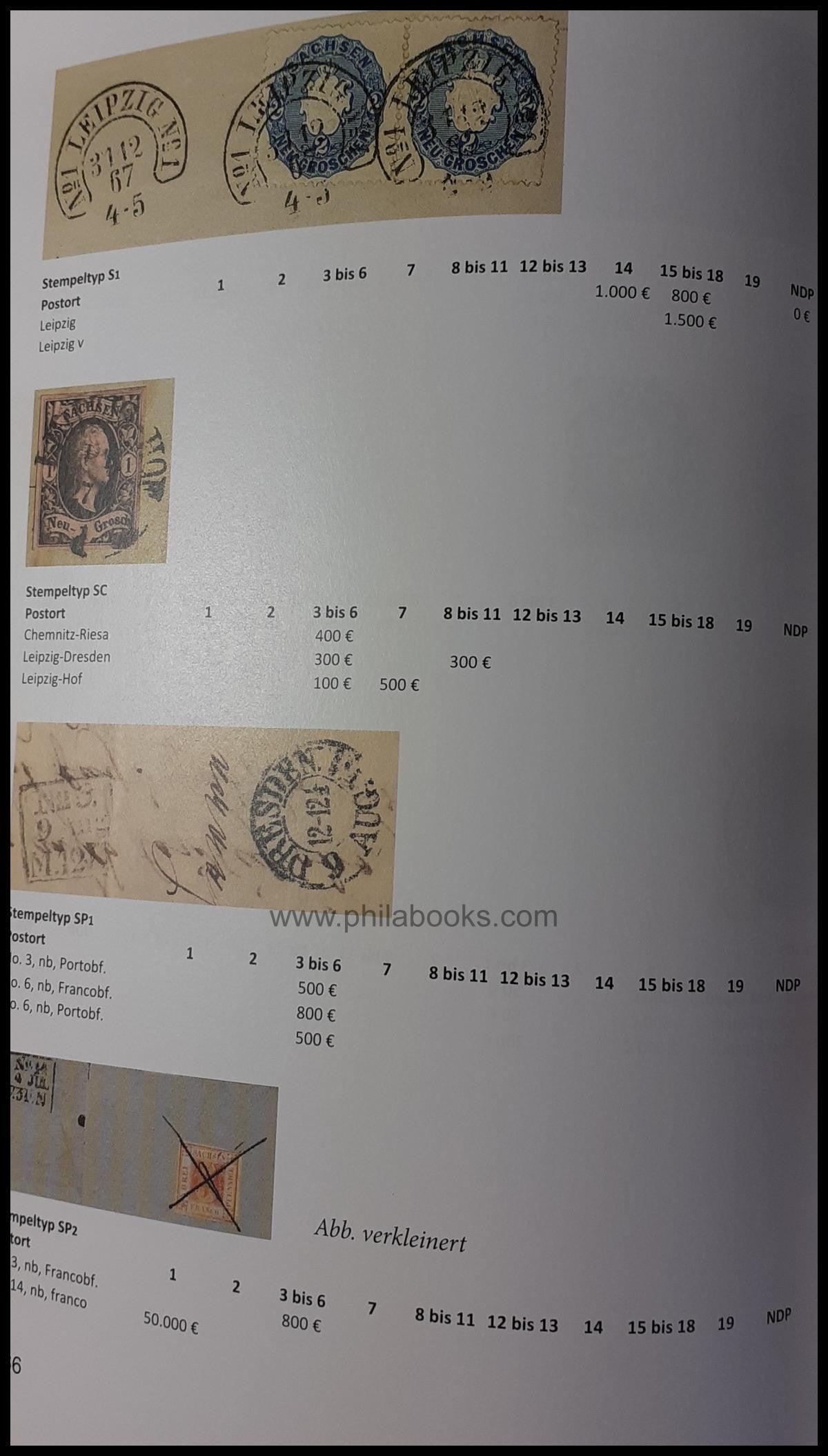 Herbst, Jürgen: Handbuch der sächsischen Francomarken sowie deren Entwertungen