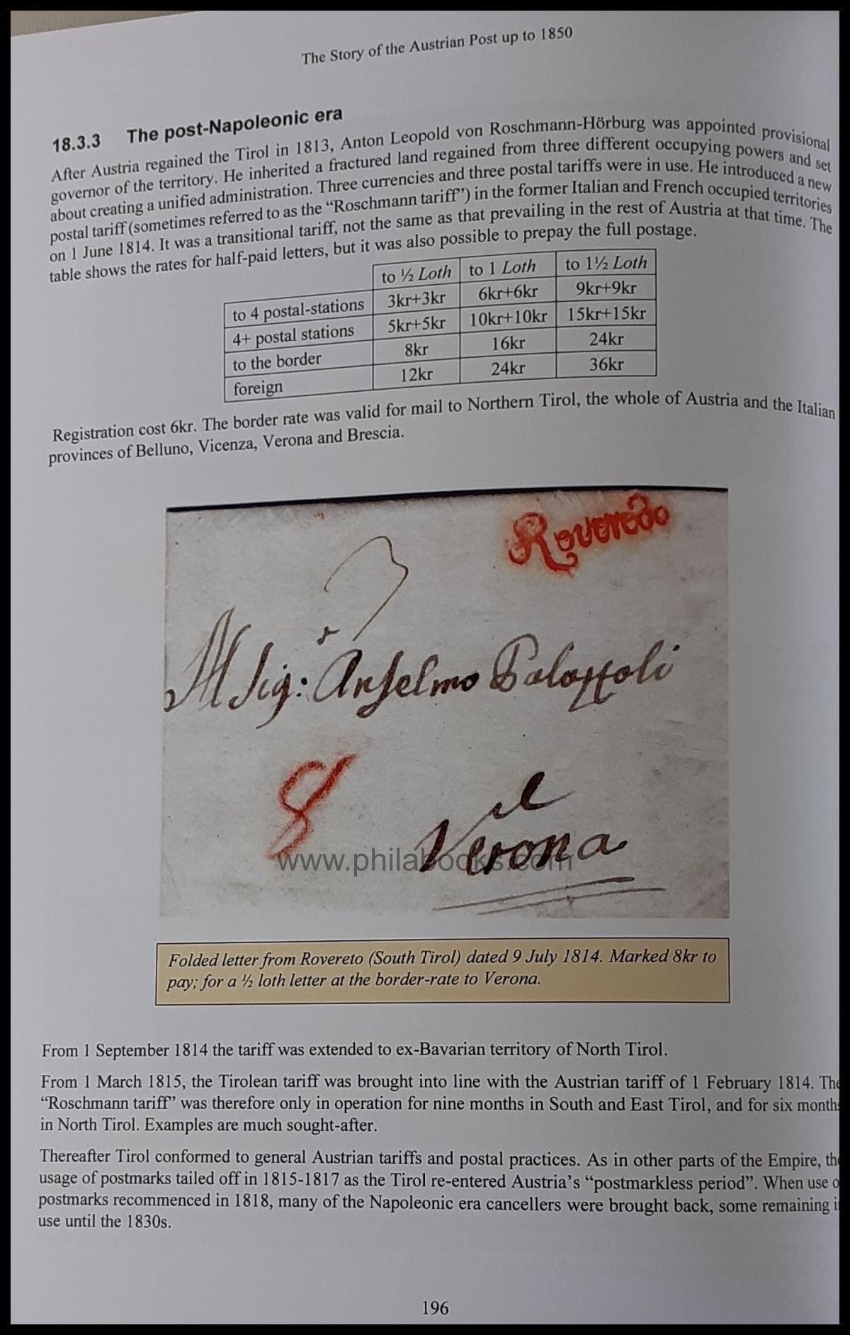 Brandon/Morrell/Taylor, The Story of the Austrian Post up to 1850, ...