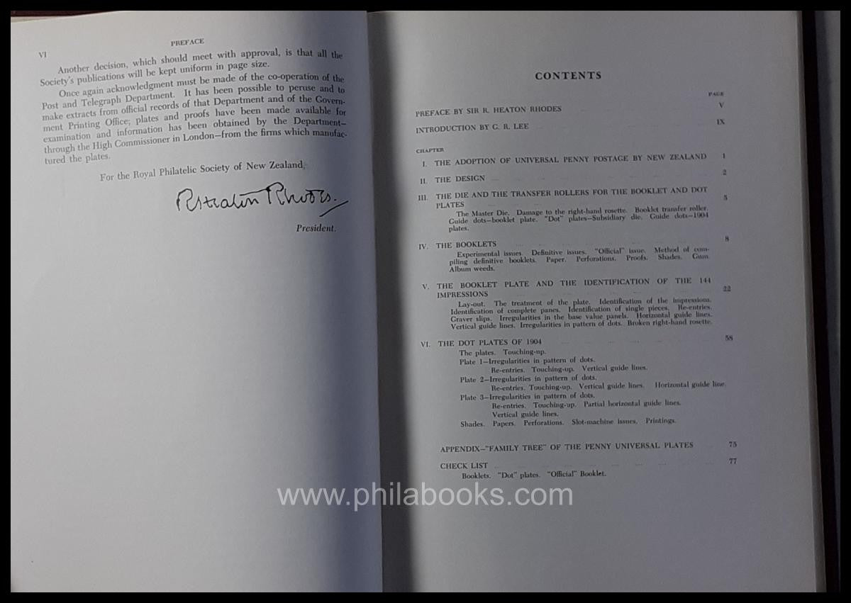 Lee, G.R., The Penny Universal of New Zealand, Royal Philatelic So ...