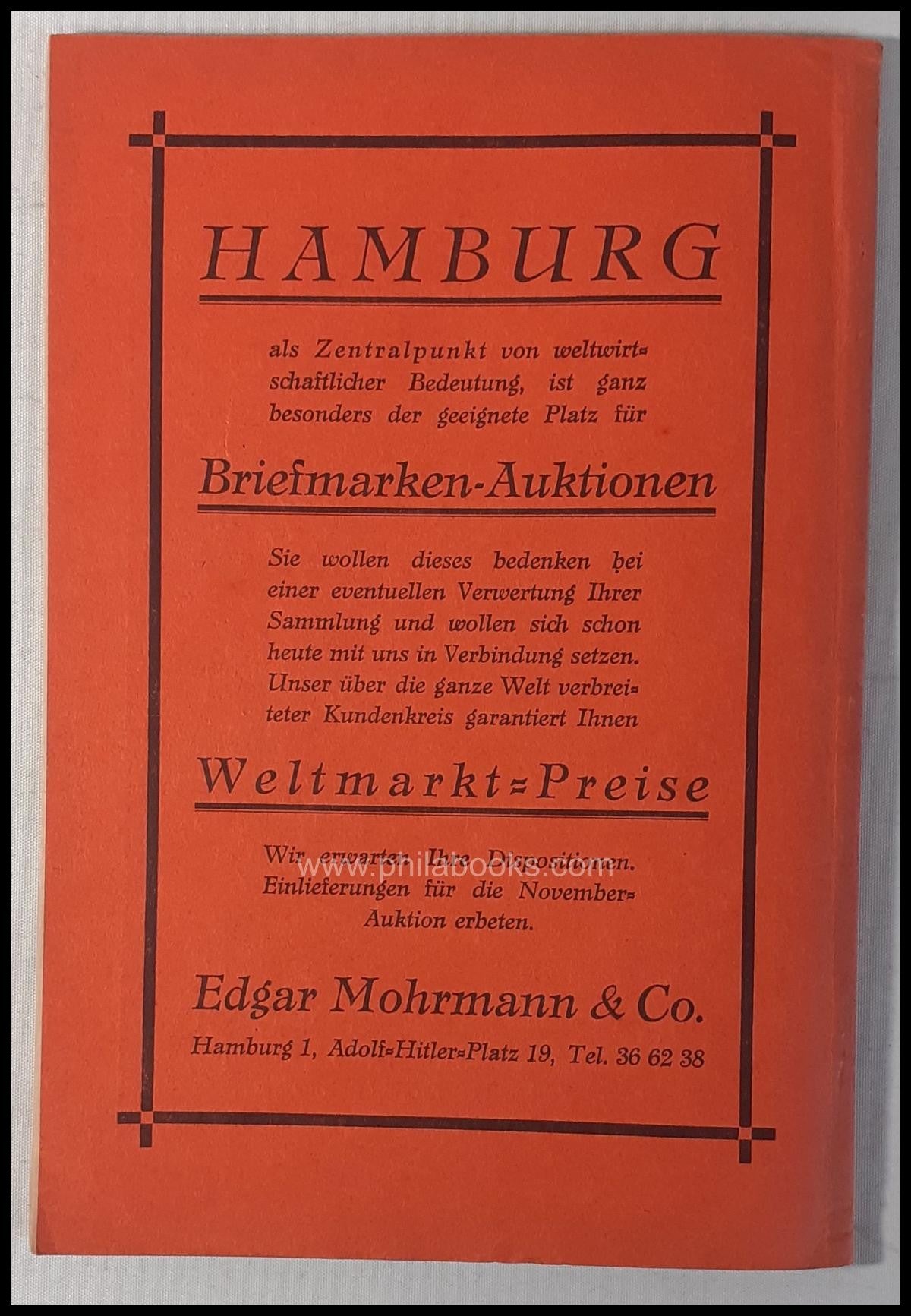 Mohrmann-Munich, Auction 020, 1933-10
