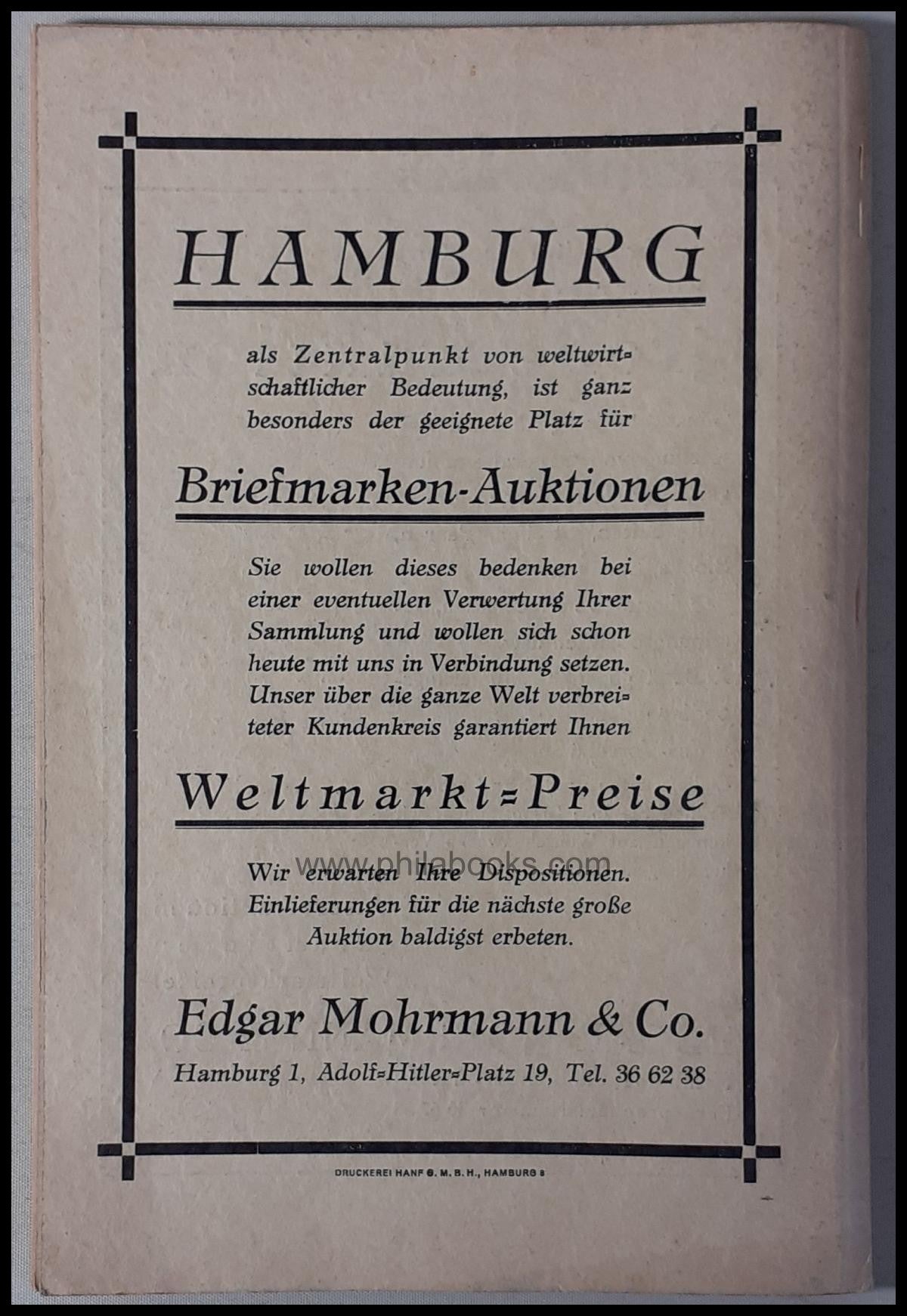 Mohrmann-Munich, Auction 023, 1934-05