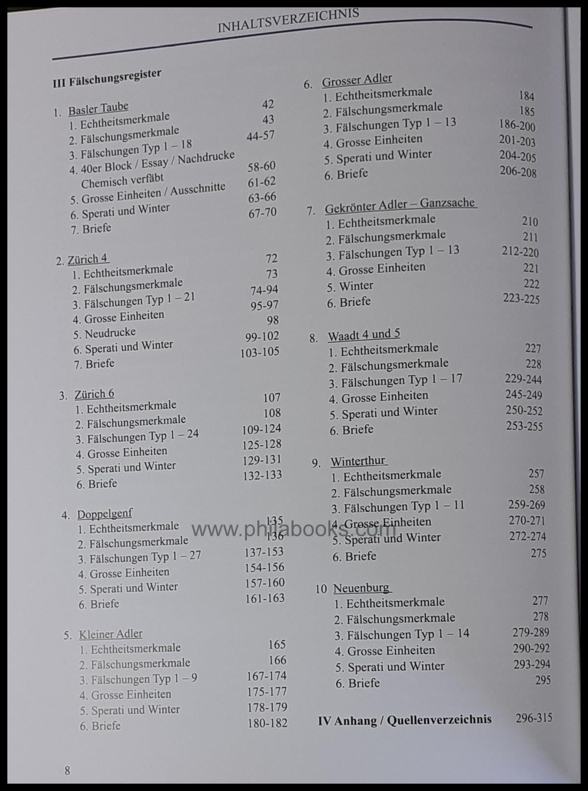 Schäfer, Richard: Cantonal brands of Switzerland, real-false-adulterated, ...