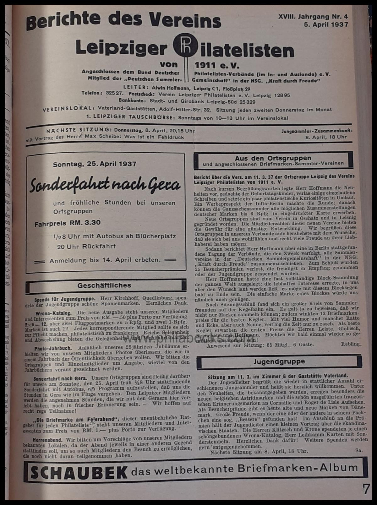 Die Post 1936-1940, 5 Jahrgänge privat in gefälligem Halbleinen id ...