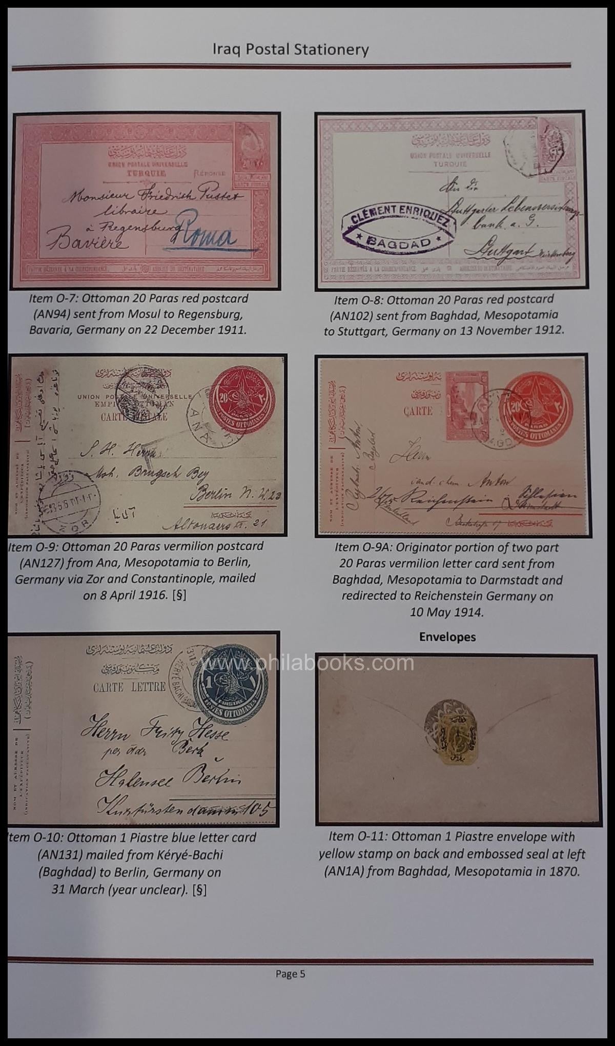 Rubec, C./ Al-Manaseer, A., Guide to the Postal Stationery of Iraq ...