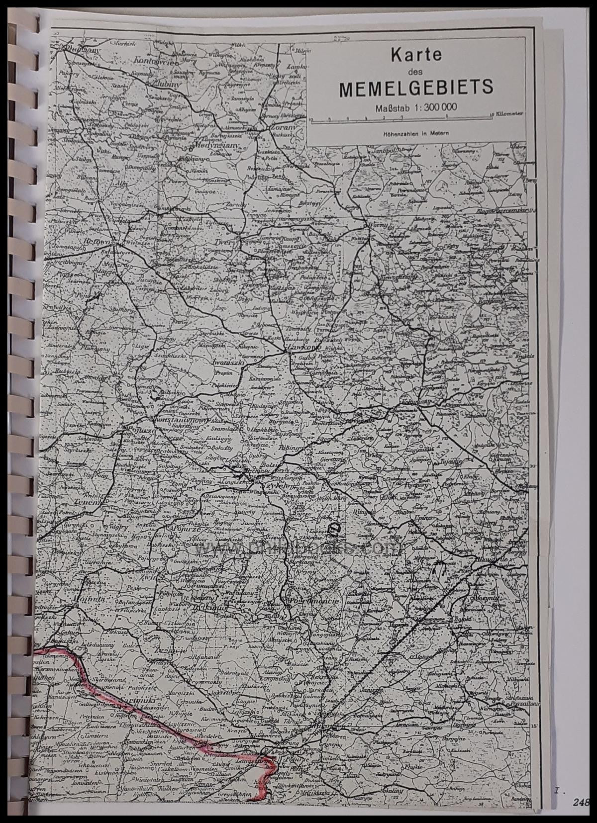 Zuijdwegt, M.: Memel, Deel 1, Franse uitgave/ Deel 2 Litauwse uitg ...