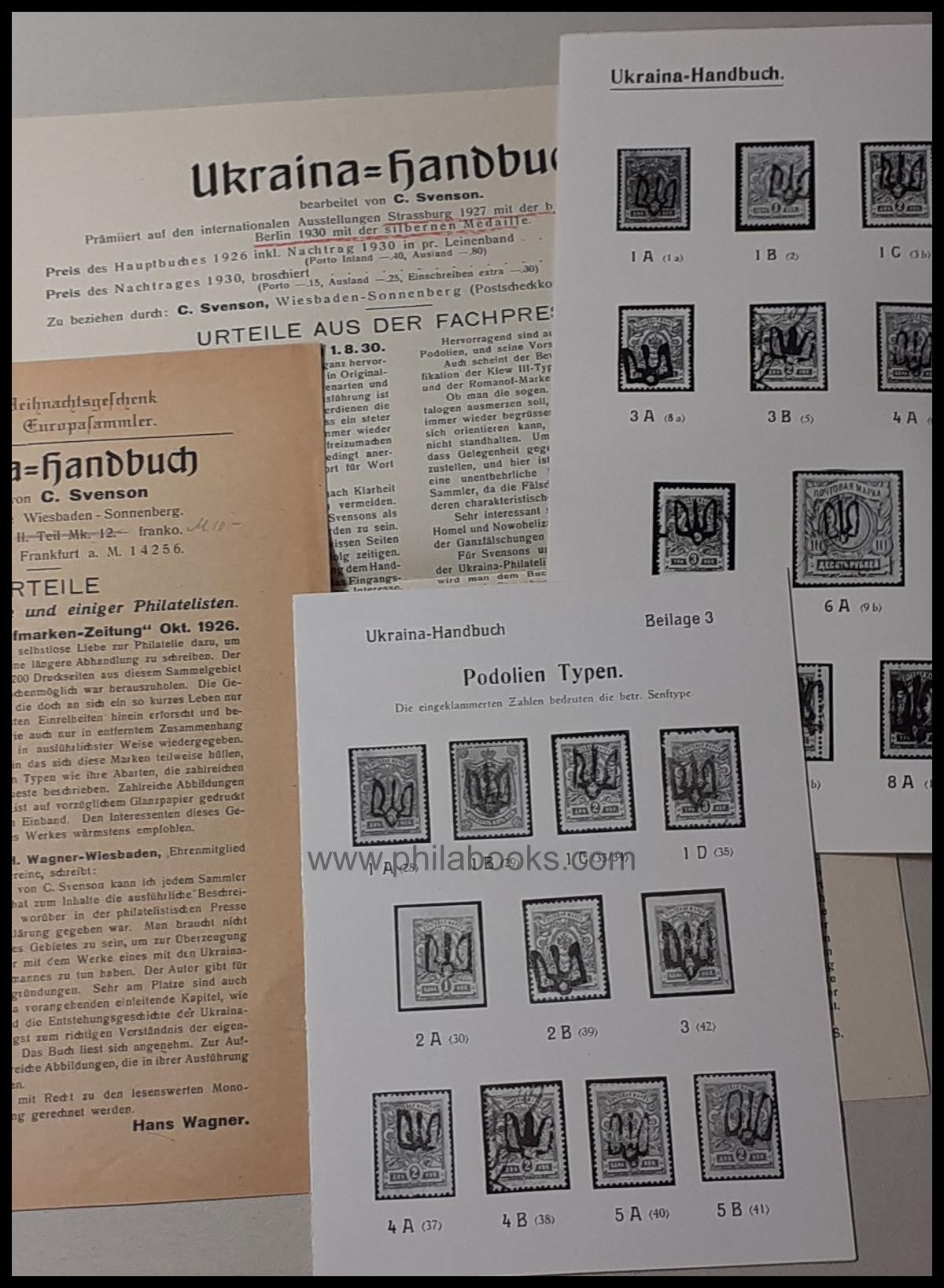 Svenson, C., Ukraina Handbook, 1926/30, Self-published by the author ...