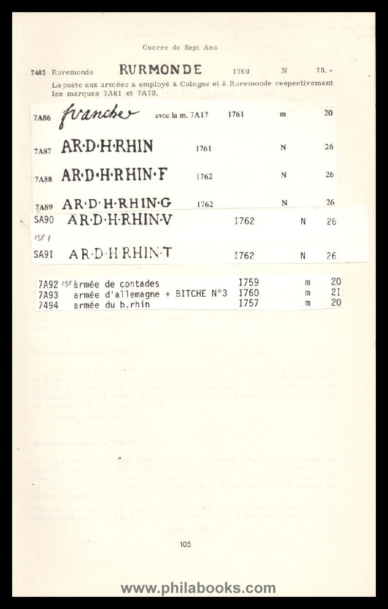 Lenain, L., La Poste aux Armées et les Relations Postales Internat ...