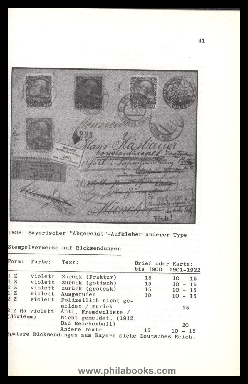 Wolter, K.K., Der Retourbrief, Handbuch und Katalog, Erscheinungsf ...