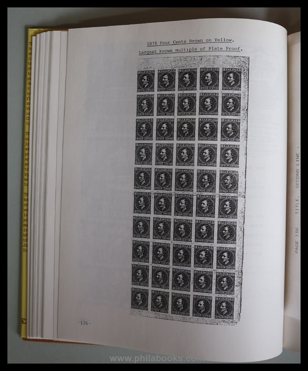 Batty-Smith/Watterson, Sarawak- The Issues of 1871 and 1875, Plati...