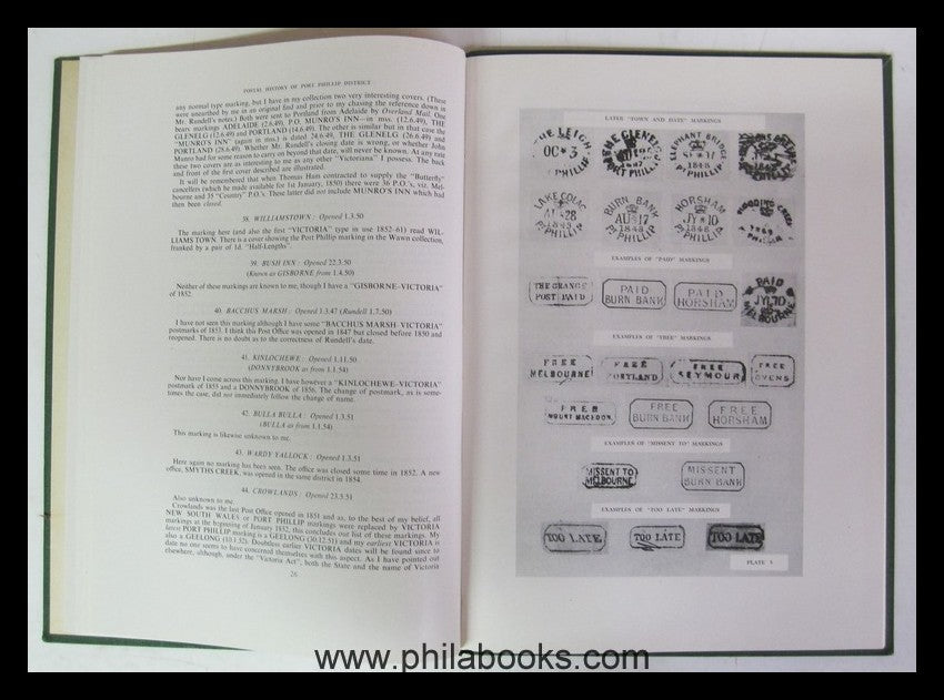 Purves, J.R.W., The Postal History of the Port Phillip District 18 ...