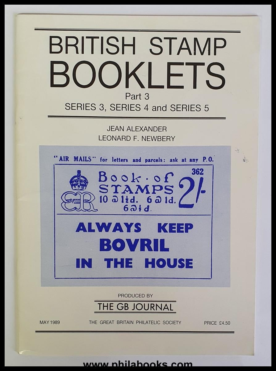 Alexander/Newbery, British Stamp Booklets, 4 issues from 1987-1990...