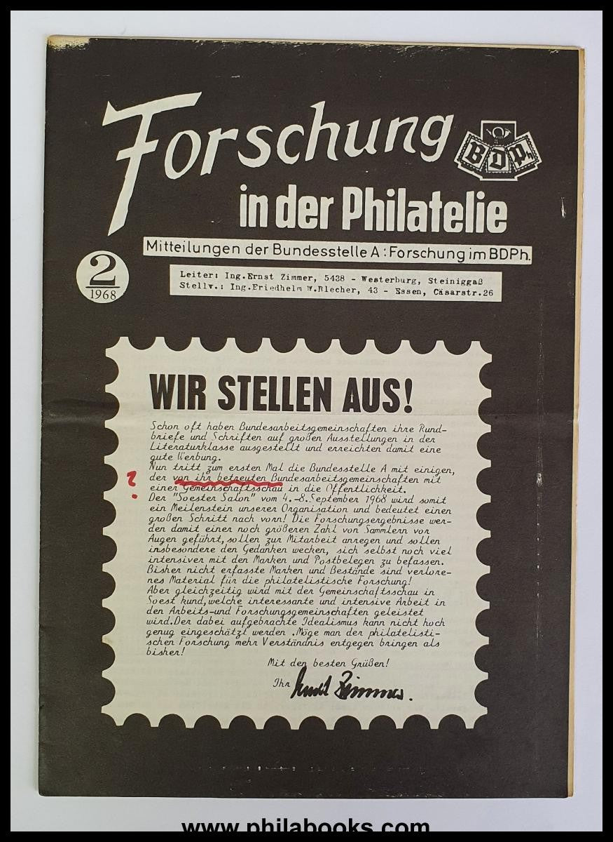 BDPH-Forschungsberichte, Hefte 1, 2, 1/66, 2/66, 1/67, 2/68, 10/69 ...