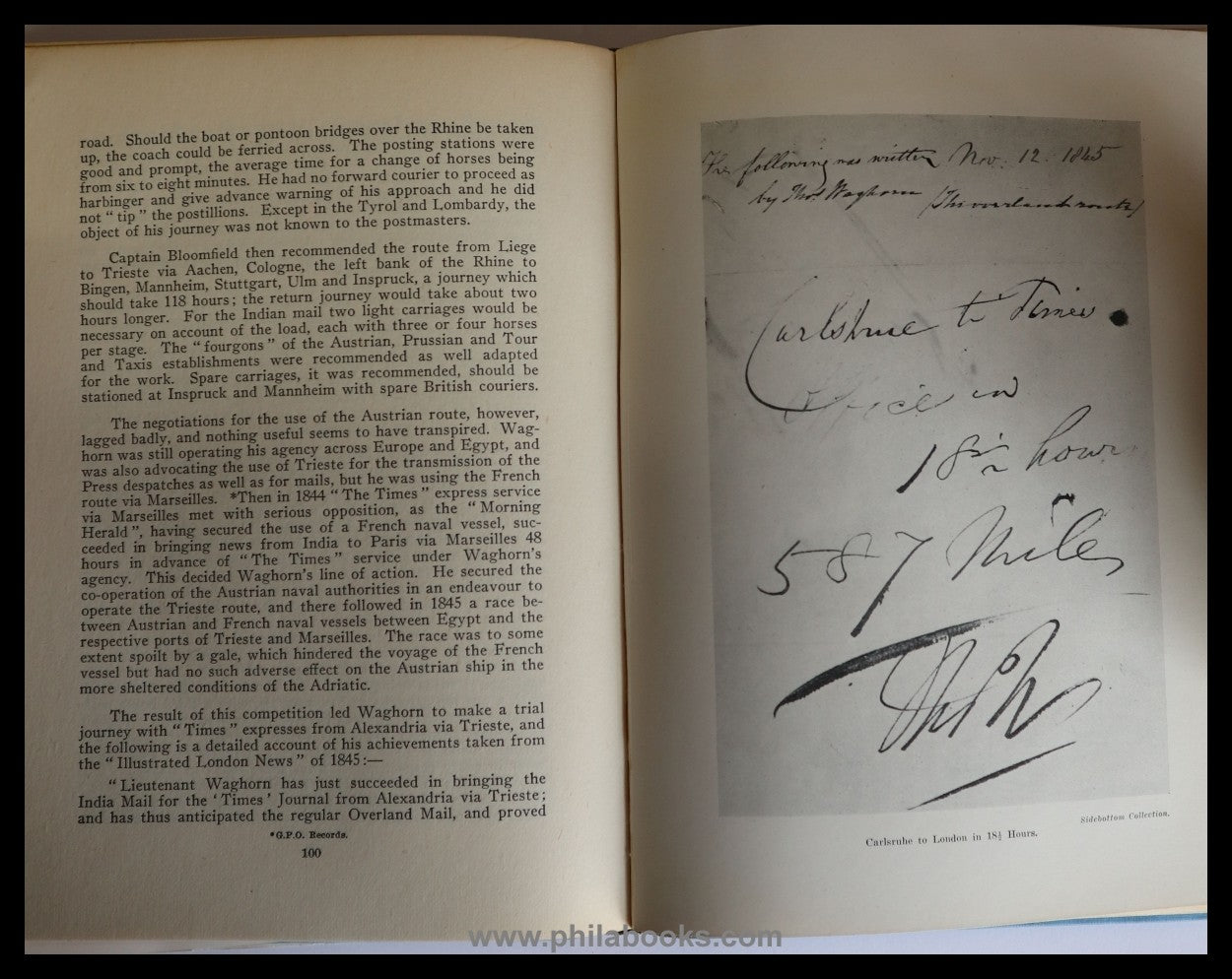 Sidebottom, JK, The Overland Mail, A Postal Historical Study of ...