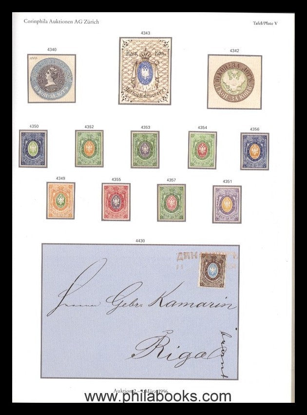 Corinphila, Auction 092, 1996-03, Russian Levant, Russia, Sweden