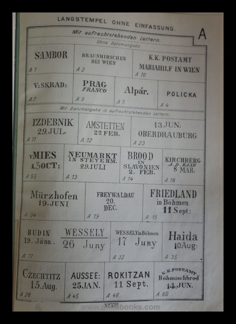 Müller, E., Large Handbook of Postmarks from Old Austria ...