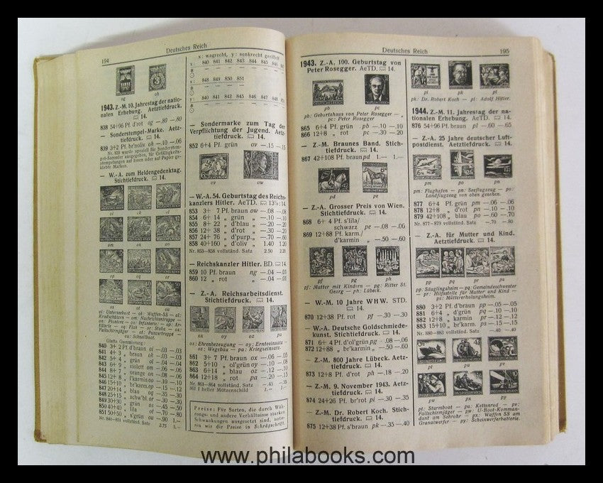 Zumstein, Europa Katalog 1949, 1948, 1058 S. ...