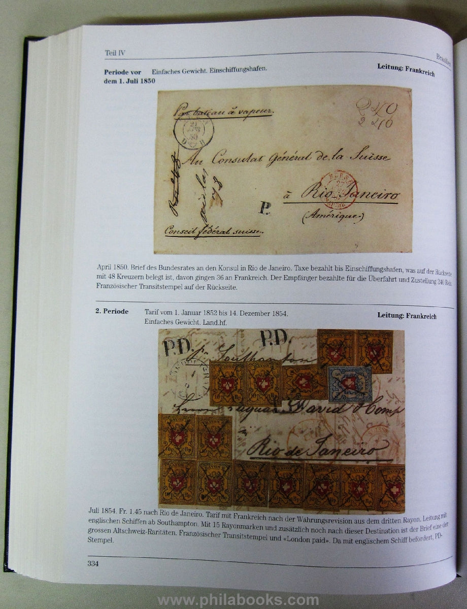 Schäfer (Richard), The postal service between Switzerland and foreign countries 1459-1907...