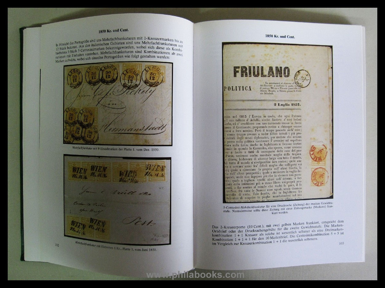 Jerger, Dr. A., Monographie der Frankaturen 1850-1867, Allgemeine  ...