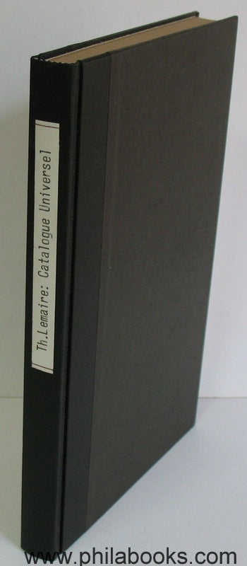 Lemaire, Th., Paris: Catalog Universel Prix Courant de Timbres-P ...