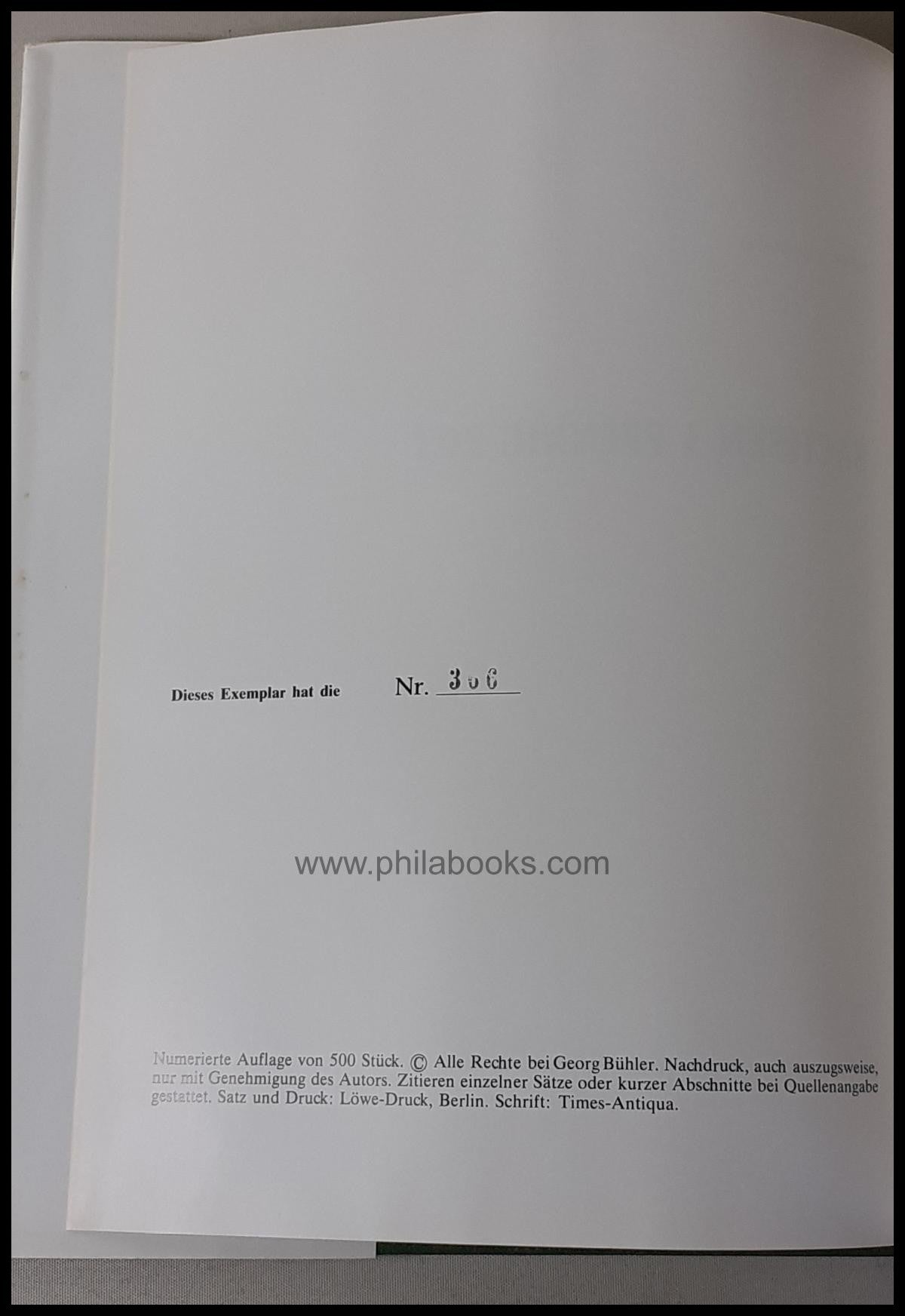 Bühler, G., Saxony 3 Pfennig red, 1978, detailed monograph ...