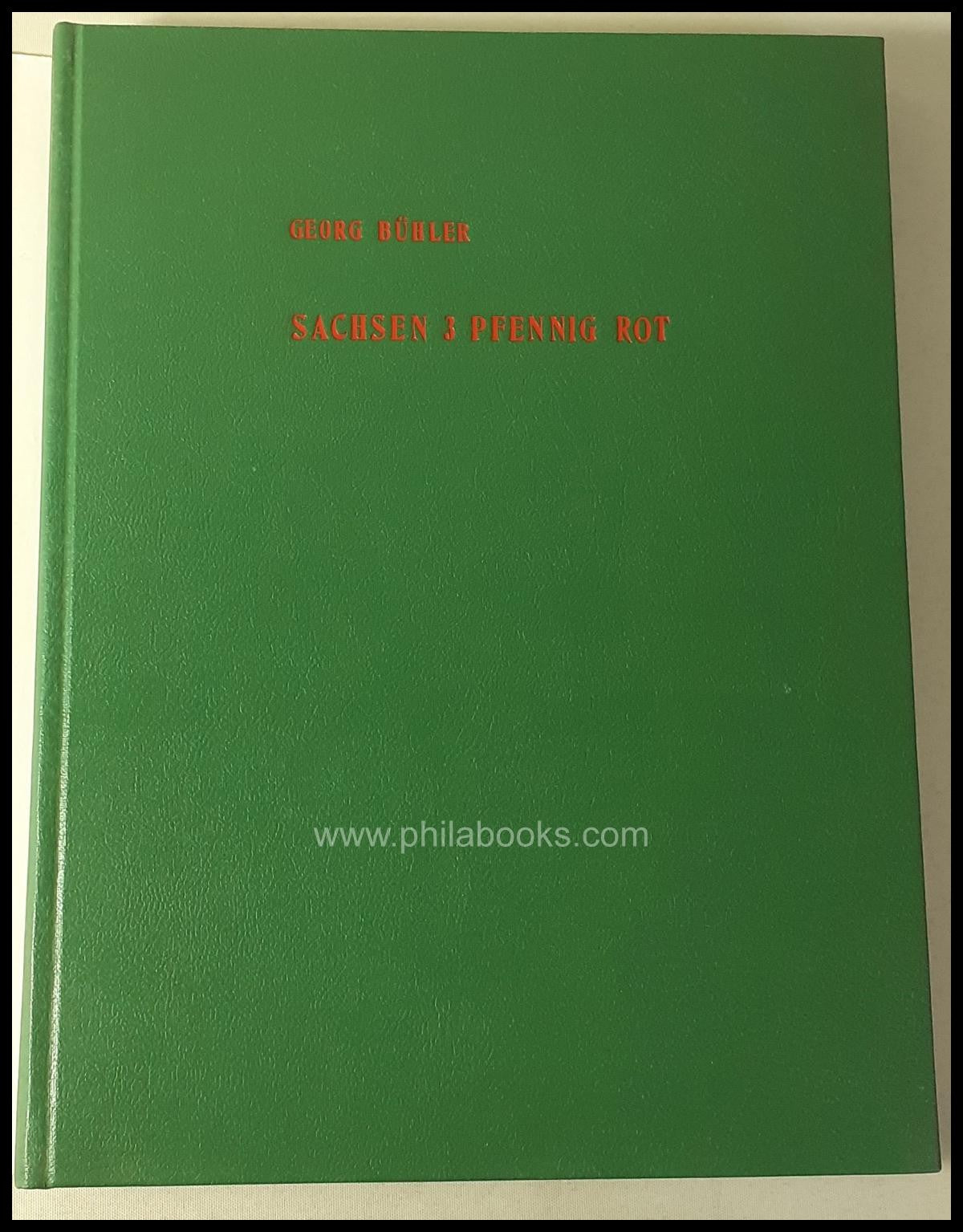 Bühler, G., Saxony 3 Pfennig red, 1978, detailed monograph ...