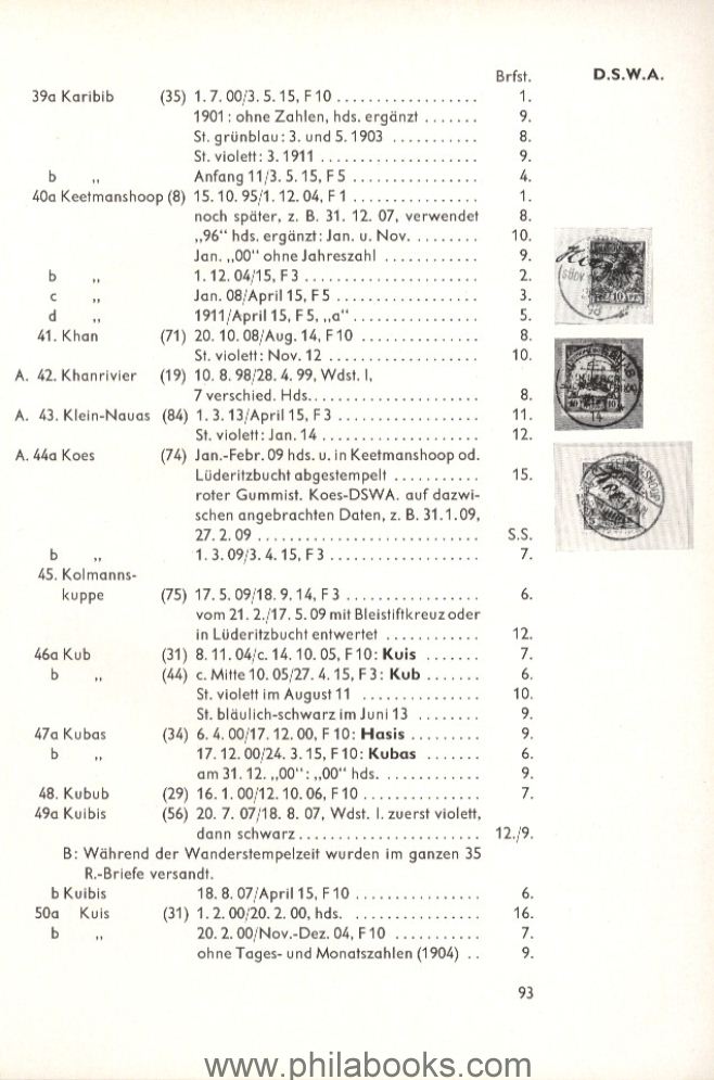 Ey, Dr. E., Die Briefmarken der deutschen Postanstalten im Ausland ...
