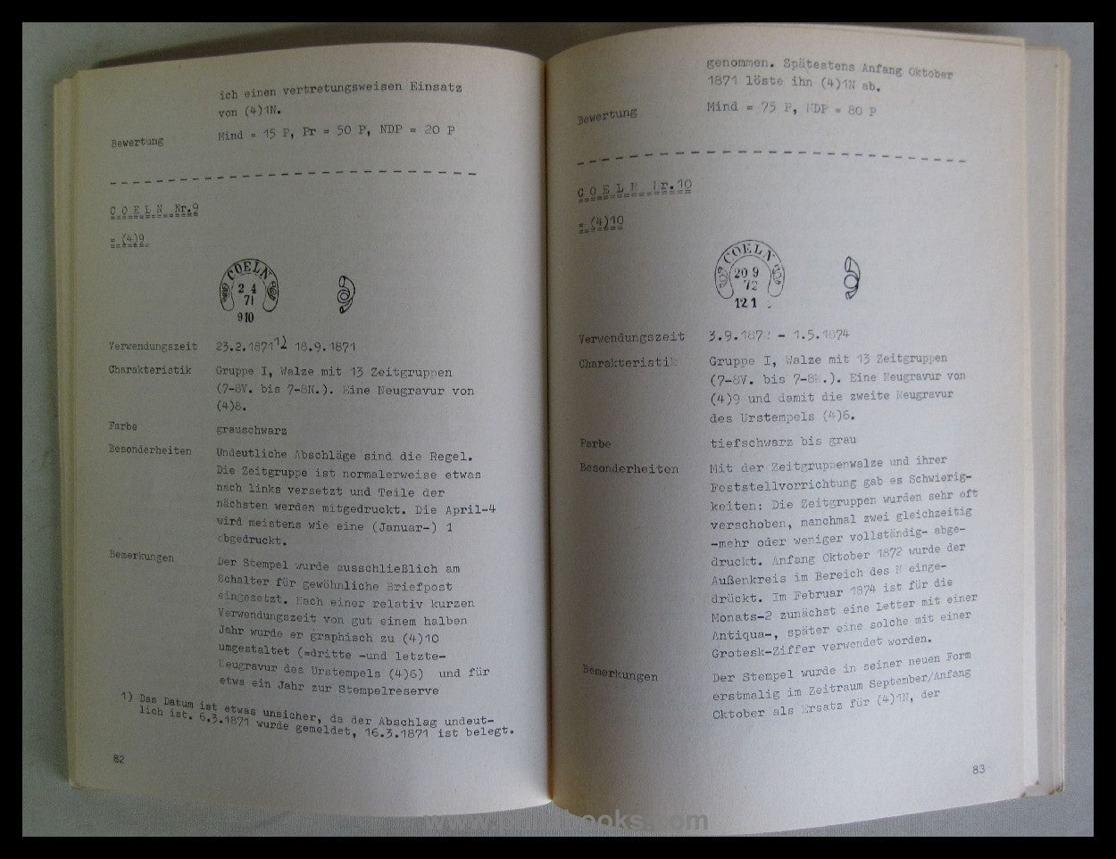 Spalink, Fr., Die Deutschen Hufeisenstempel, 2. überarbeitete Aufl ...