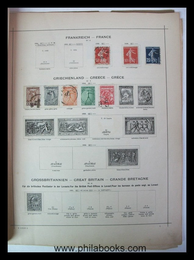 Schaubek's stamp album, supplement to No. 23, Reform edition...