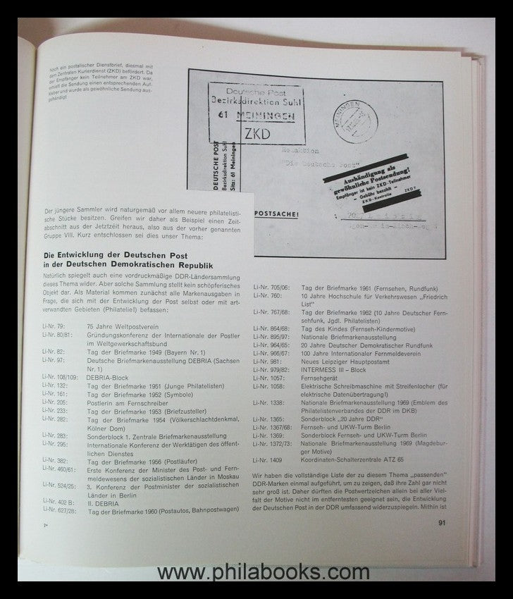 Hille (Horst),  Moderne Philatelie, 1968, mit zahlreichen Abb. von ...
