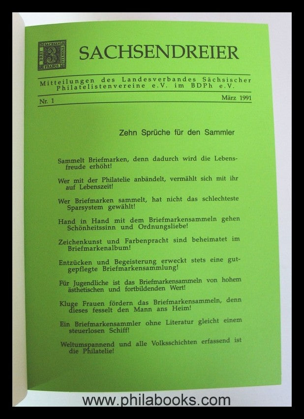 Landesverband Sachsen, Mitteilungen, Der Sachsendreier, 1-16, 1991 ...