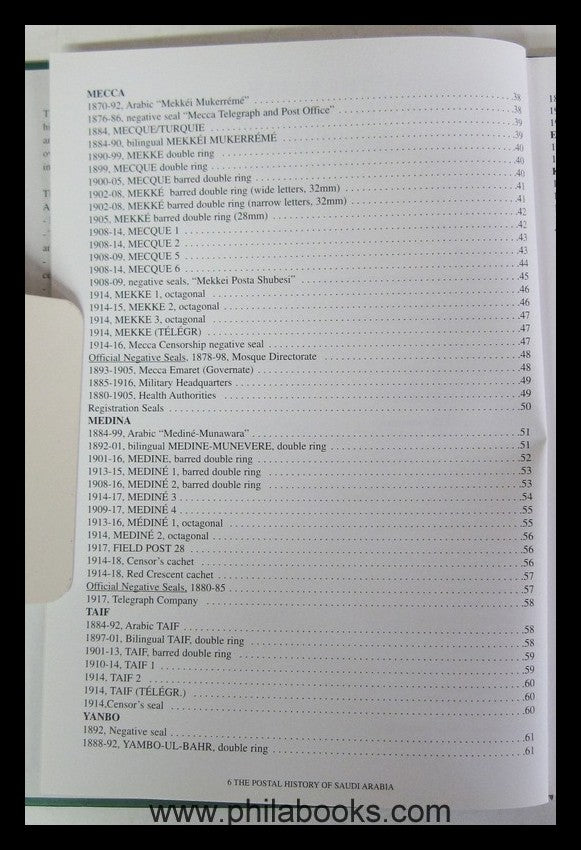Uexkull, J. von:The Early Postal History of Saudi Arabia, Handbook ...