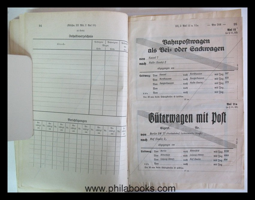 1929, Allgemeine Dienstanweisung der Deutschen Reichspost, Abschni ...