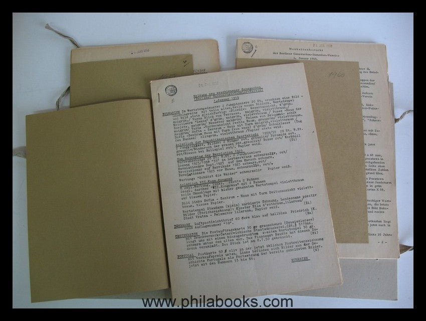 Berlin Postal Stationery Collectors Association, 36 new product reports from 1 ...