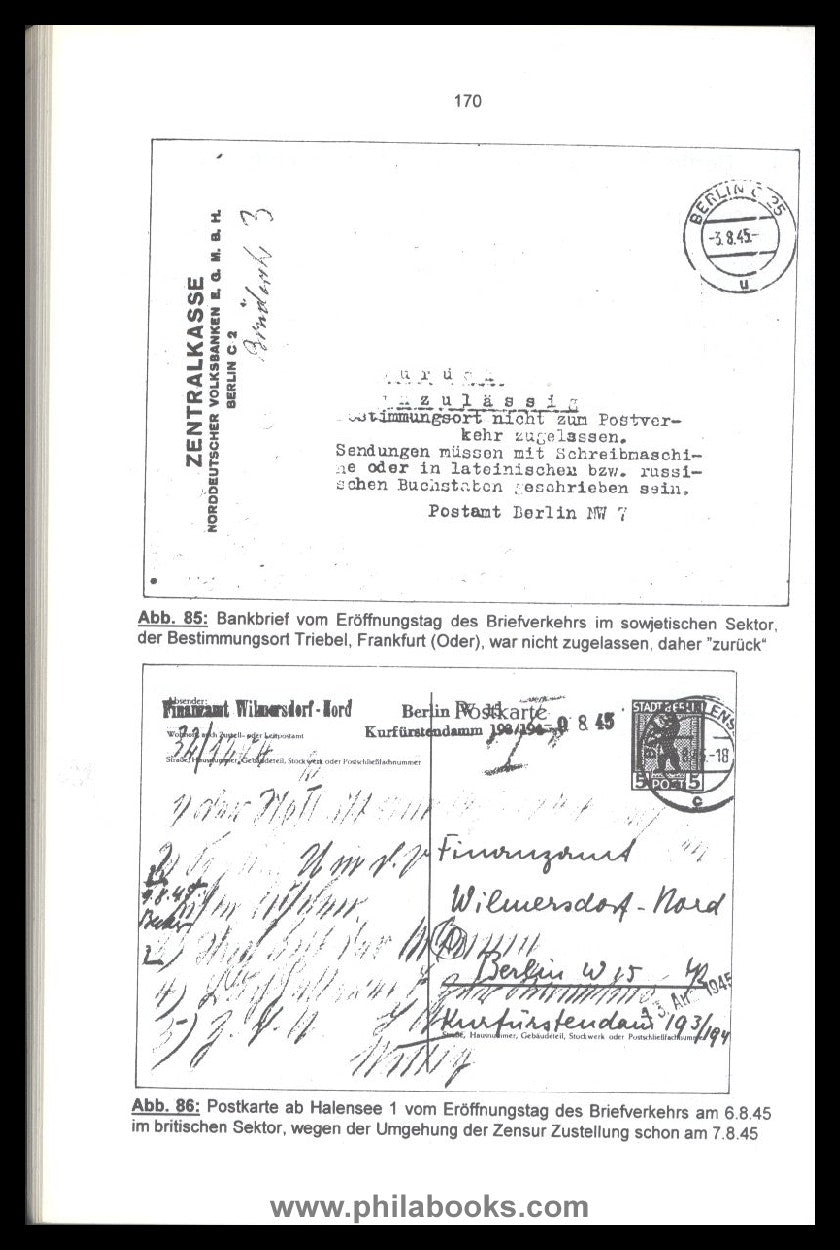 Walch, H.-J., Berlin 1945: End and reconstruction of the post office, Postges ...
