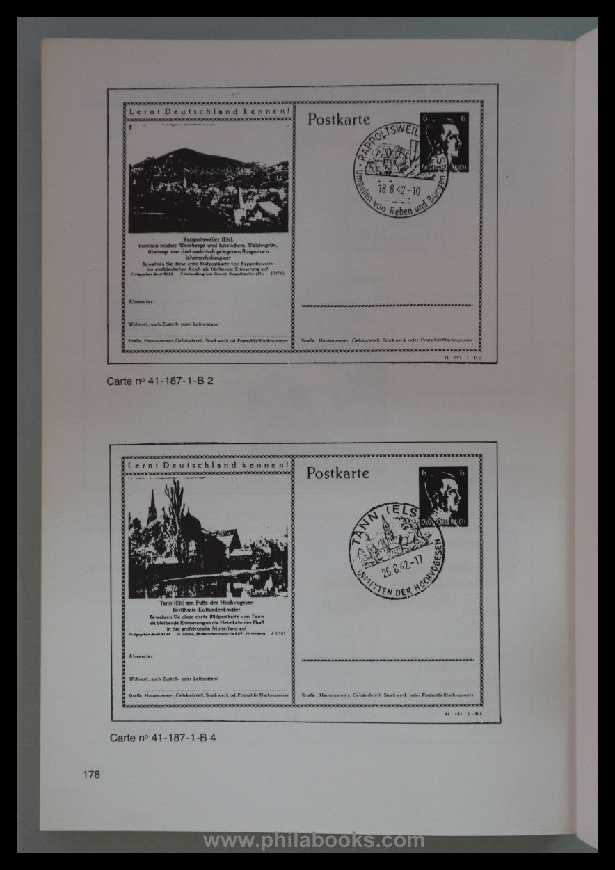 Bournique, J.-P., La poste en Alsace, 1940 -1945, Catalogue des ma ...